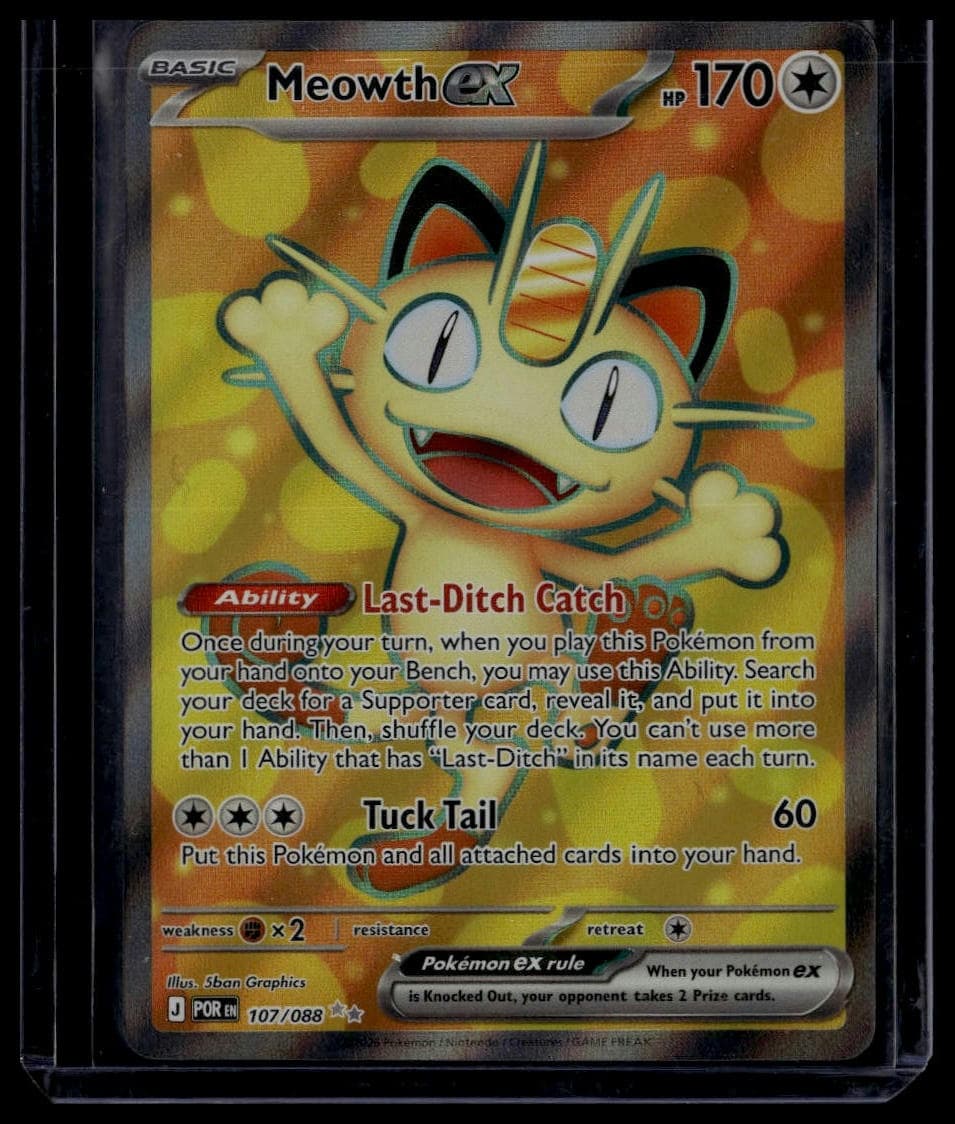 Meowth EX trading card