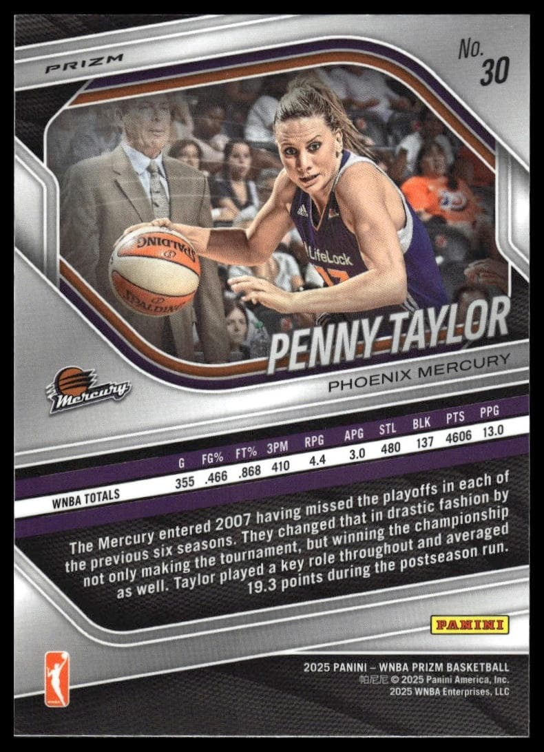 Penny Taylor trading card