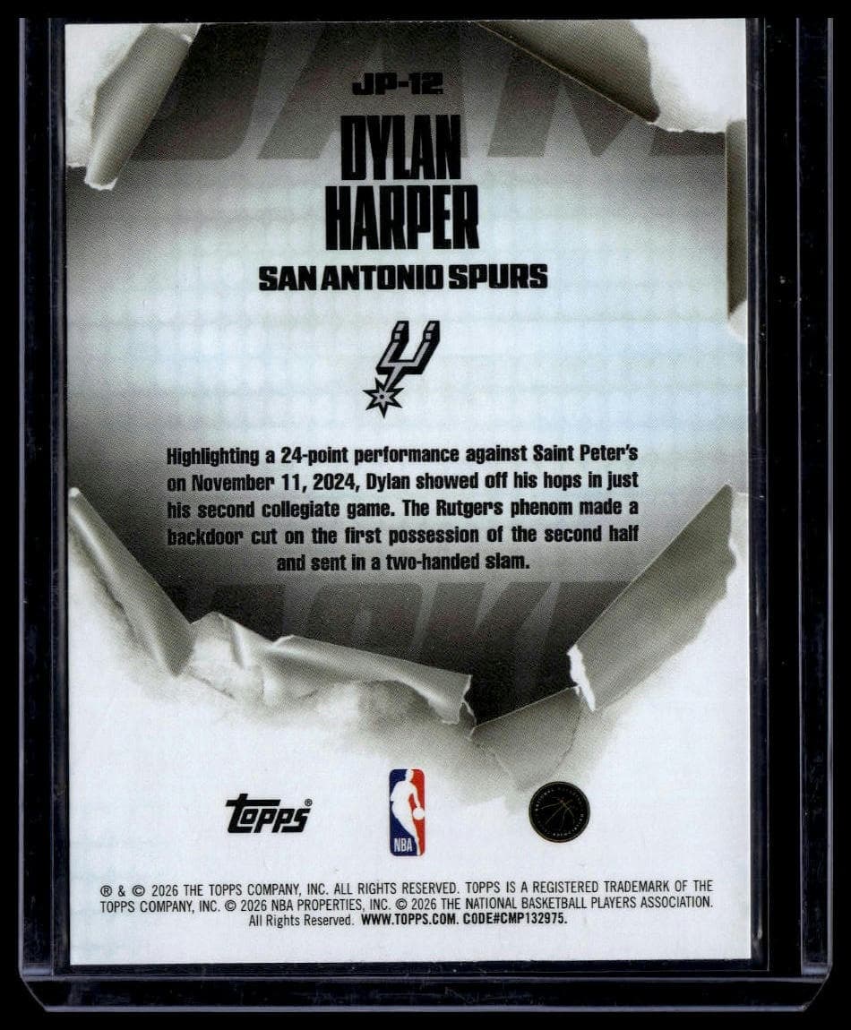 Dylan Harper #JP-12