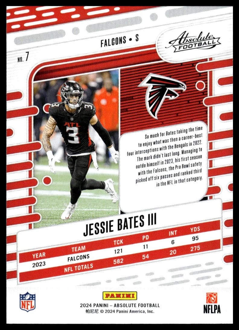 Jessie Bates III trading card