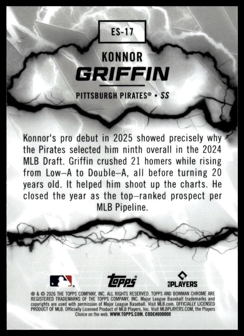 Konnor Griffin trading card