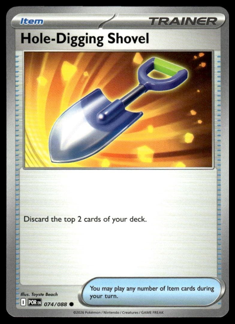 Hole-Digging Shovel trading card