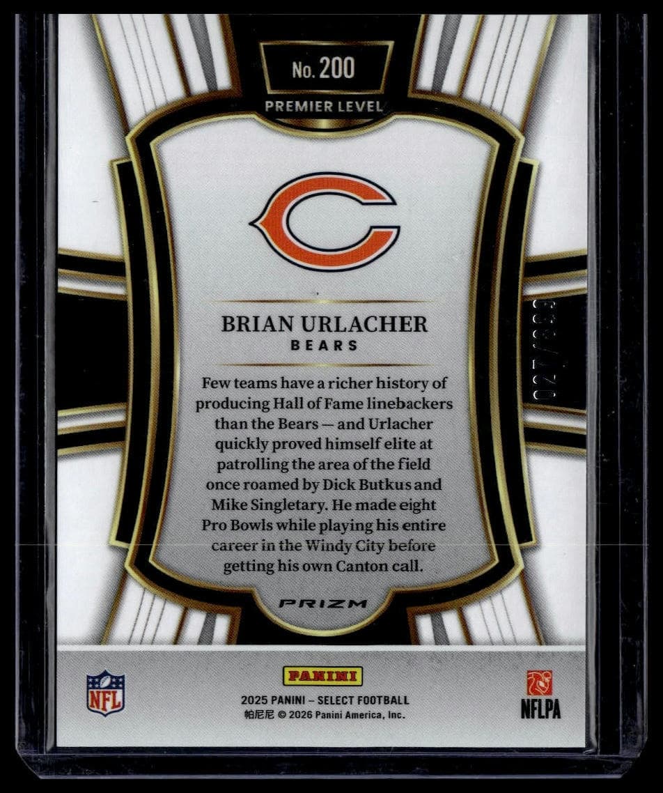 Brian Urlacher trading card