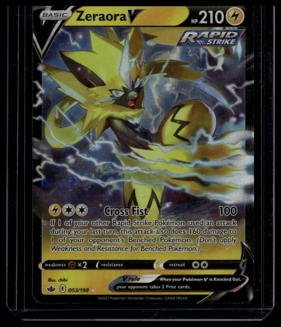 Zeraora V trading card