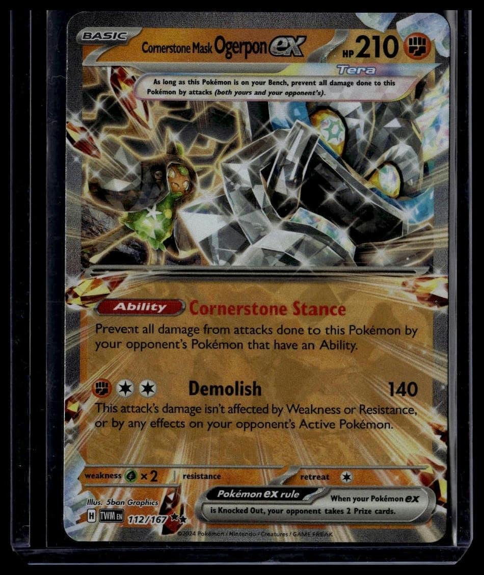 Cornerstone Mask Ogerpon EX trading card