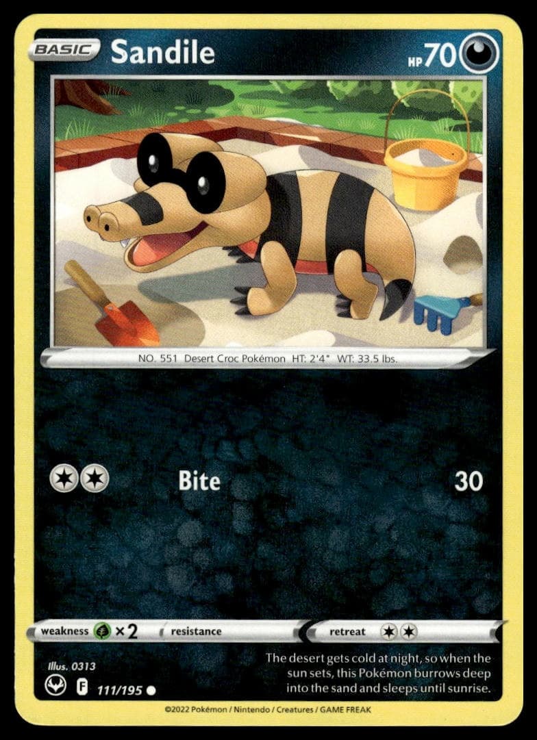 Sandile trading card