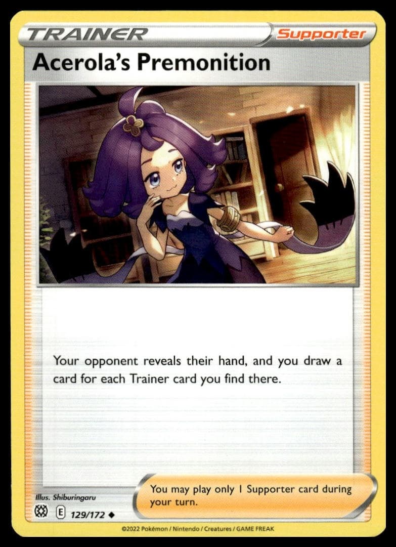 Acerola's Premonition trading card