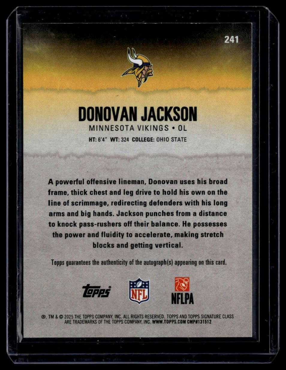 Donovan Jackson #241