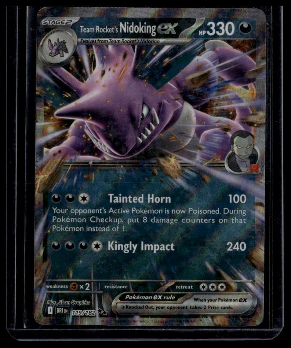 Team Rocket's Nidoking EX trading card