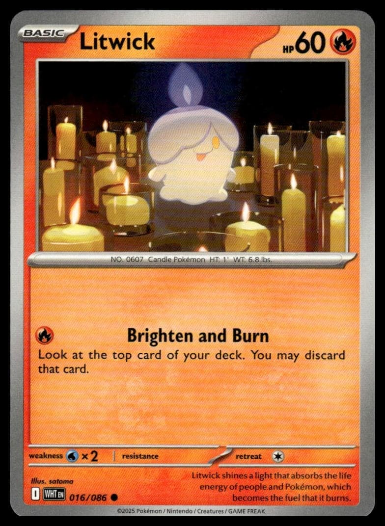 Litwick trading card