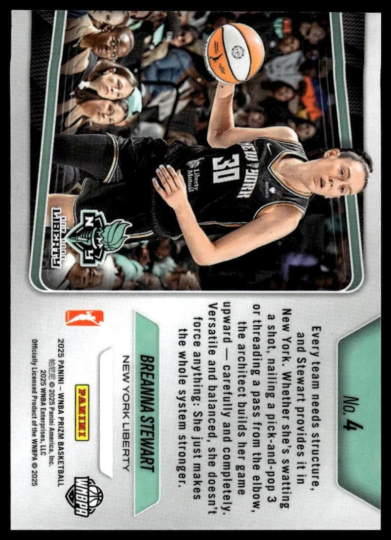 Breanna Stewart trading card
