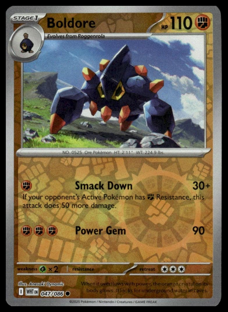 Boldore trading card