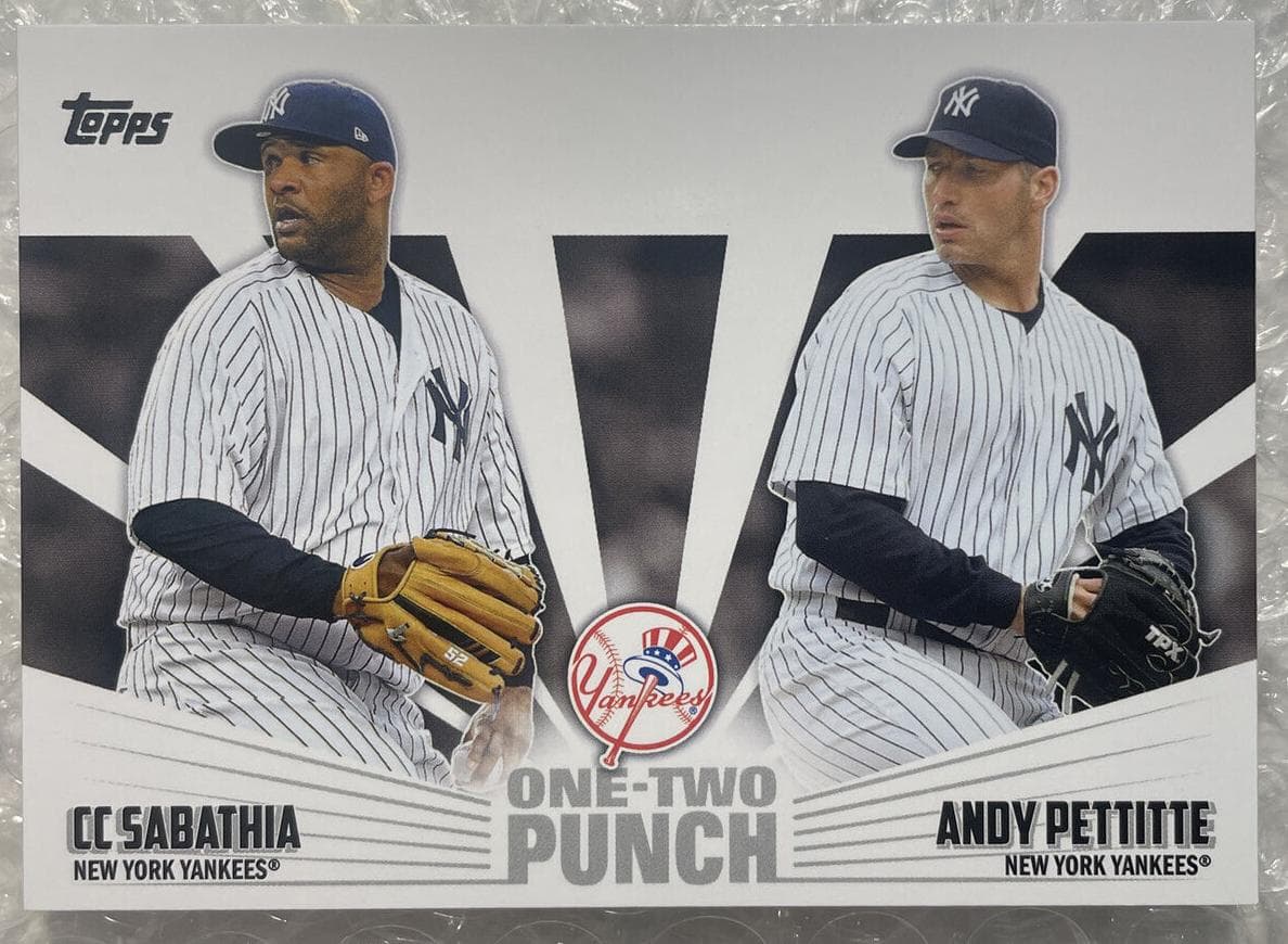 CC Sabathia / Andy Pettitte trading card