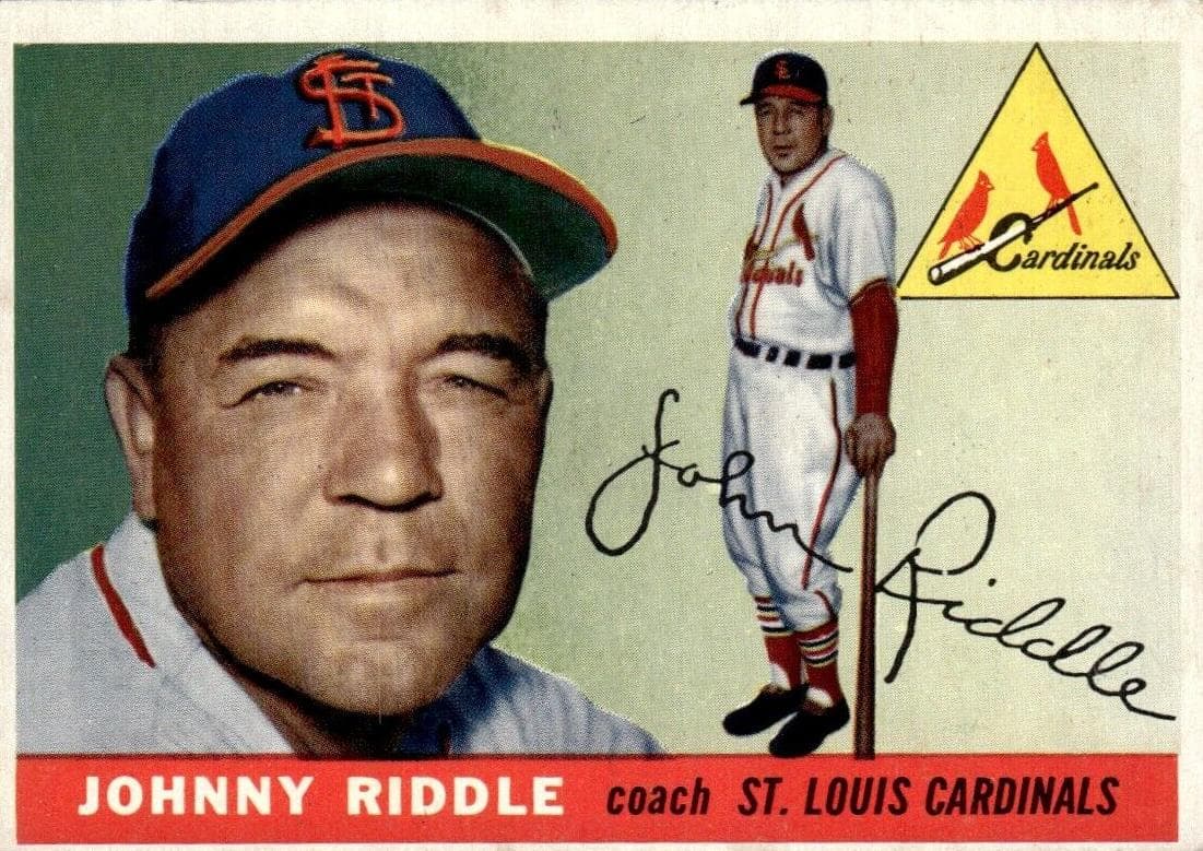 Johnny Riddle 1955 topps