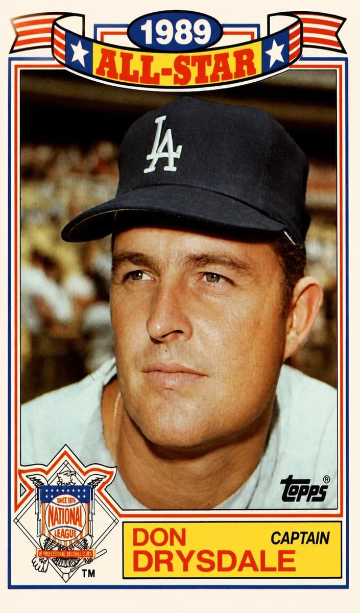 Don Drysdale 1990 topps