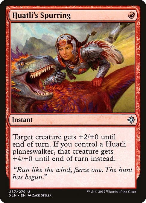 Huatli's Spurring 2017 Magic: The Gathering Ixalan