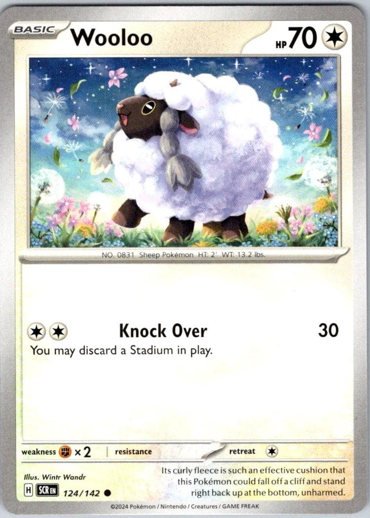 Wooloo trading card