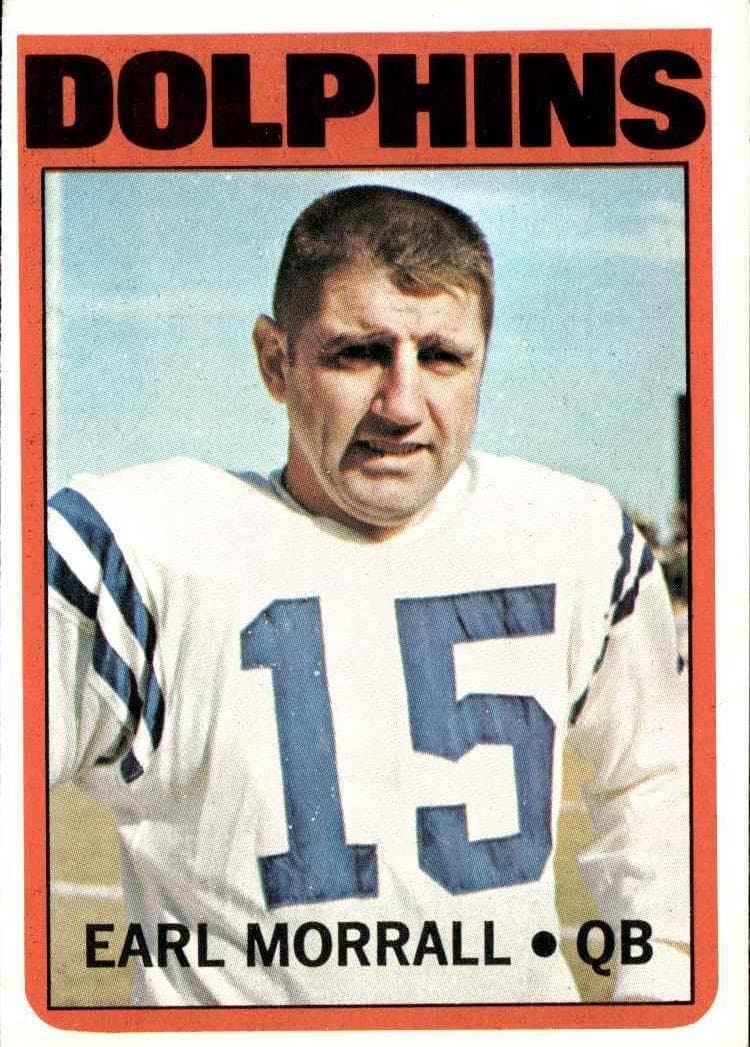 Earl Morrall 1972 topps Topps