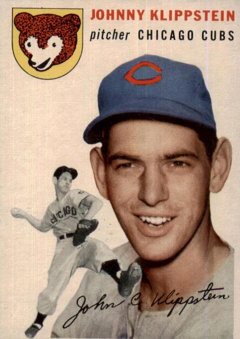 Johnny Klippstein 1954 topps Topps