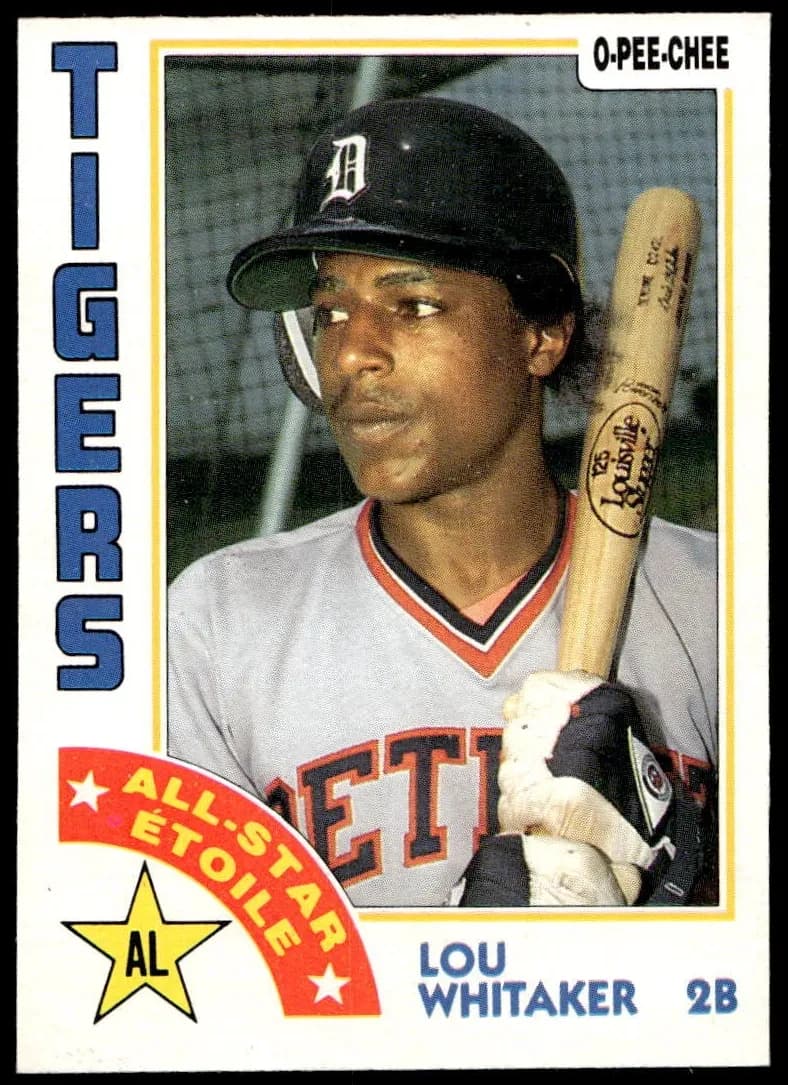 Lou Whitaker 1984 topps