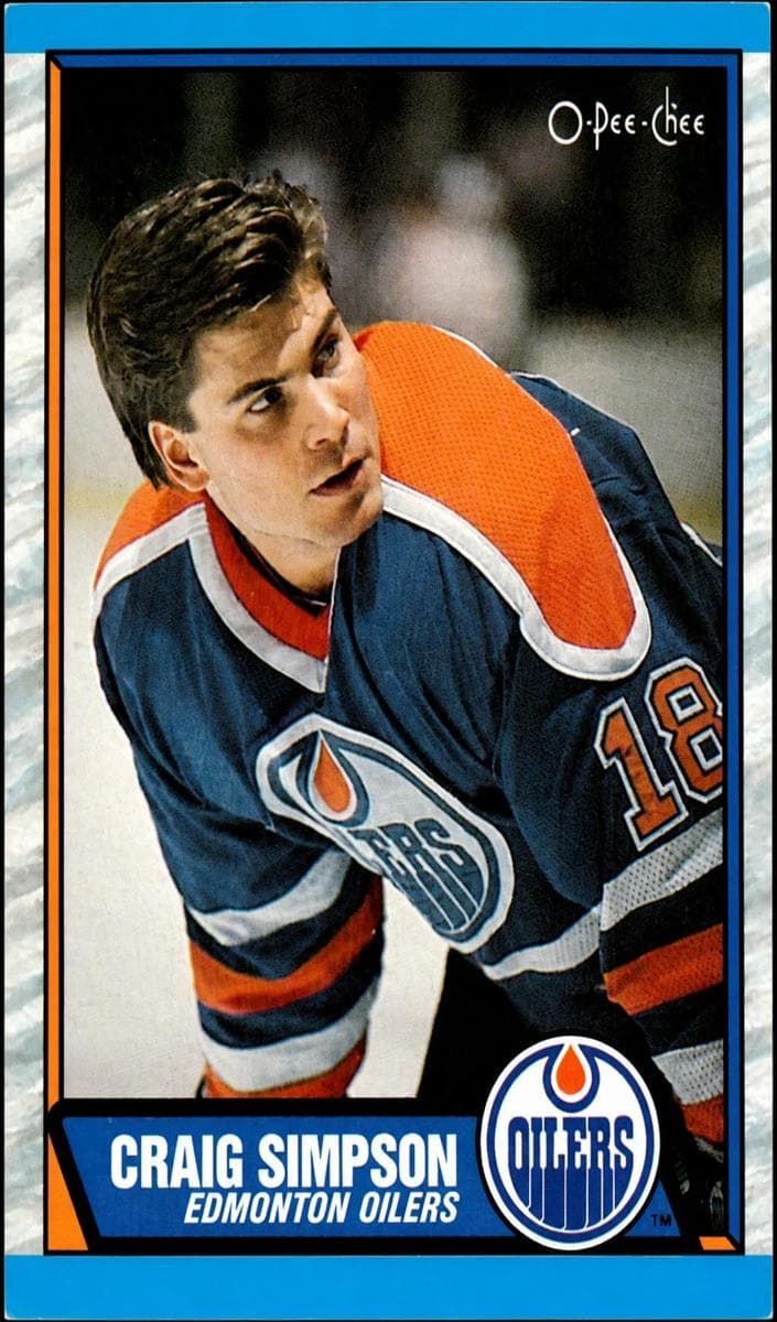 Craig Simpson 1989 topps O-Pee-Chee