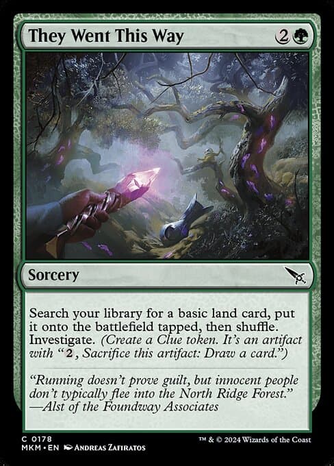 They Went This Way 2024 Magic: The Gathering Murders at Karlov Manor