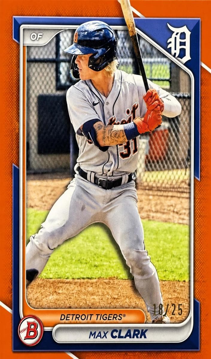 Max Clark 2024 bowman Bowman Draft