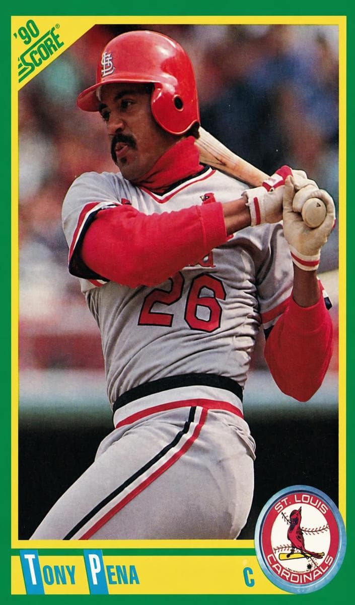 Tony Pena 1990 panini Score