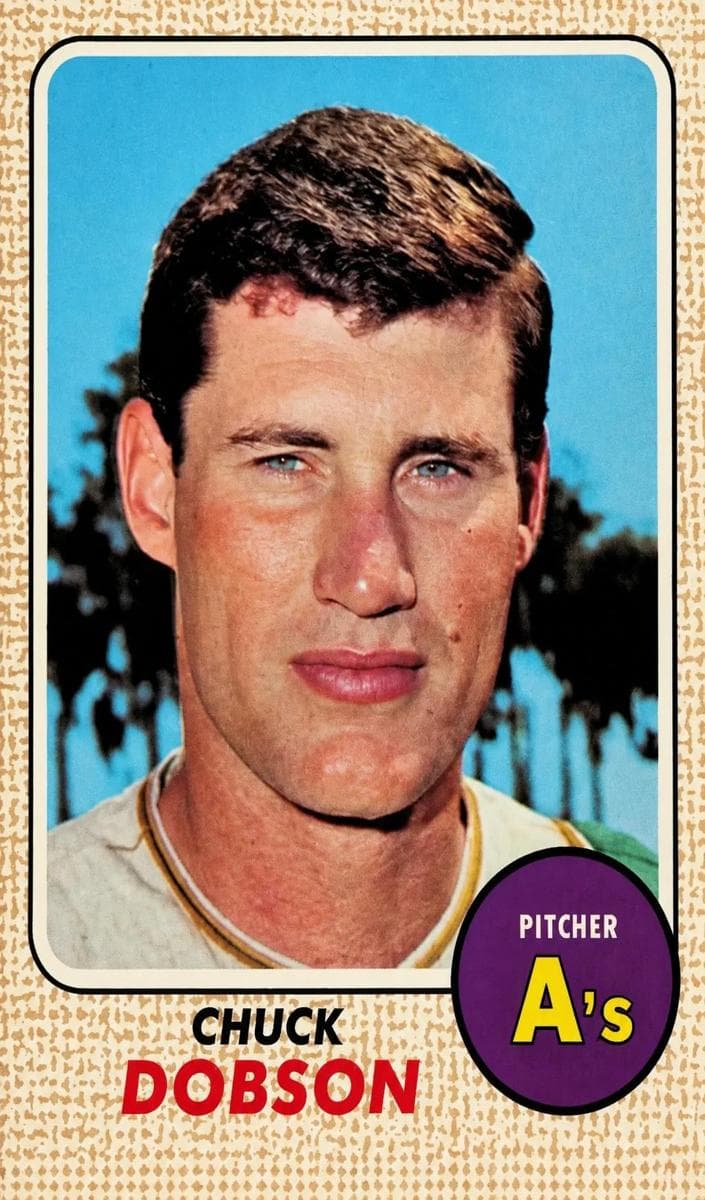 Chuck Dobson 1968 topps O-Pee-Chee