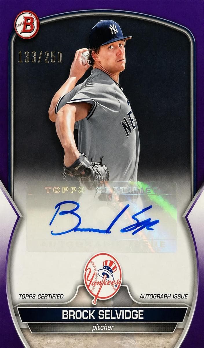 Brock Selvidge trading card