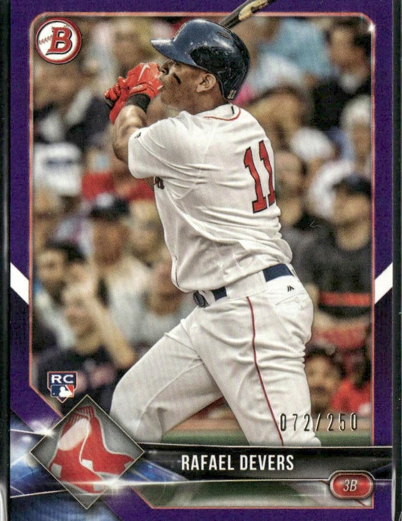 Rafael Devers 2018 bowman Bowman