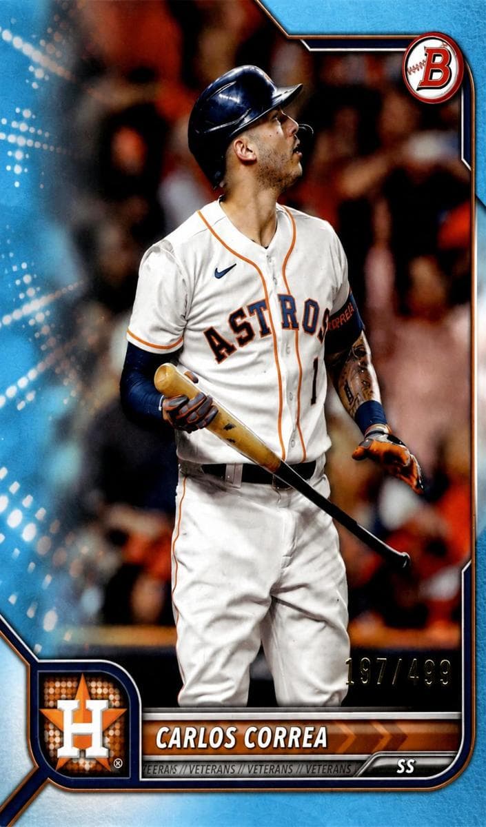 Carlos Correa 2022 bowman Bowman