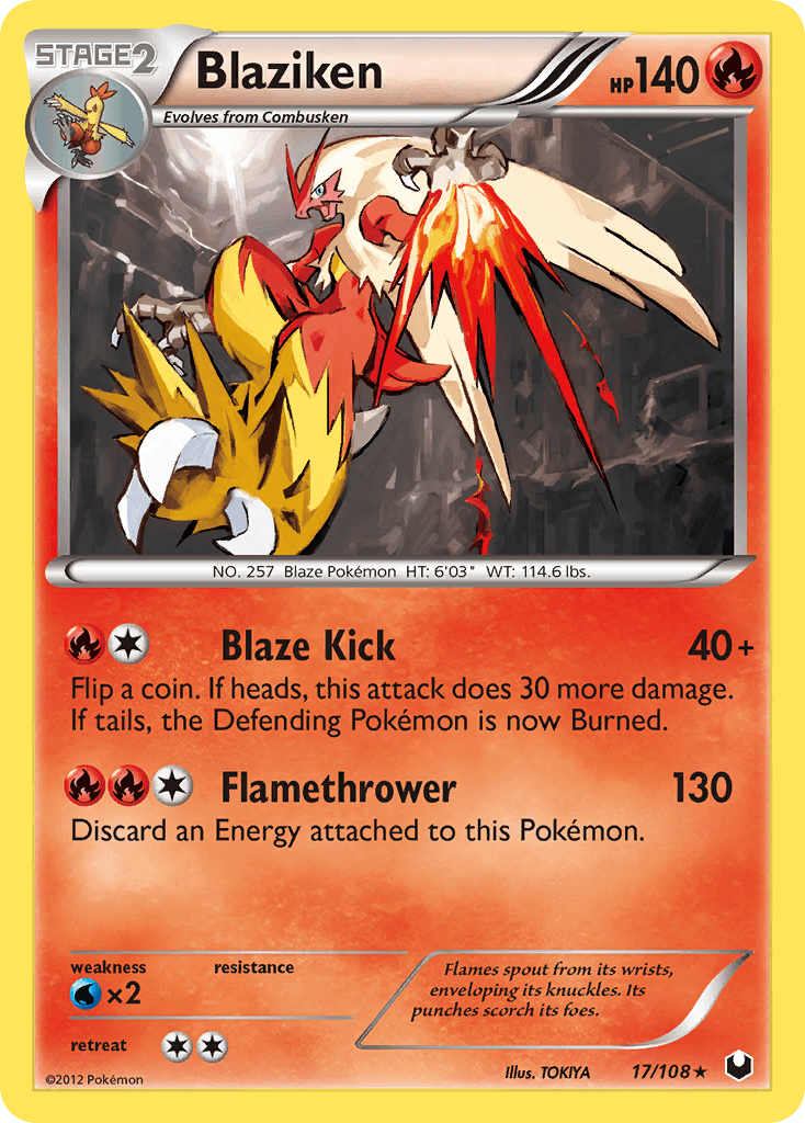 Blaziken 2012 Pokemon Dark Explorers