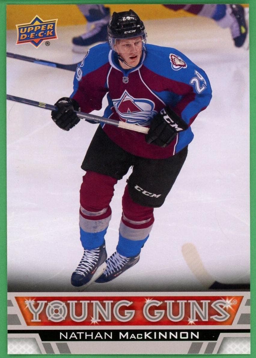Nathan MacKinnon trading card