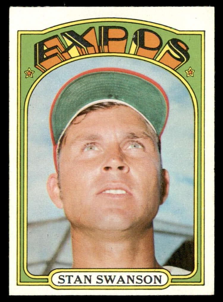 Stan Swanson 1972 topps Topps