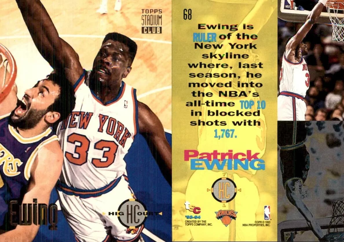 Patrick Ewing 1993 unknown Stadium Club