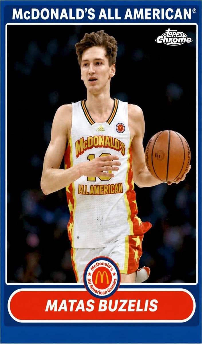 Matas Buzelis 2023 topps Topps Chrome McDonald's All American