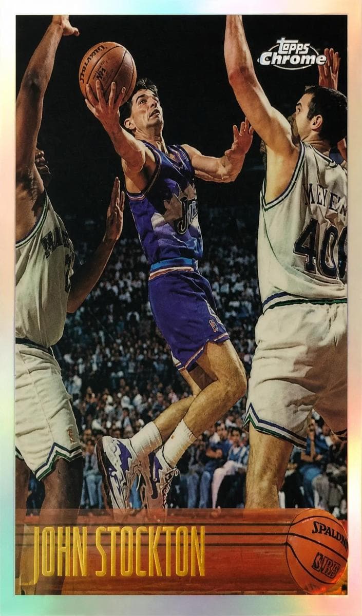 John Stockton 1996 topps Chrome