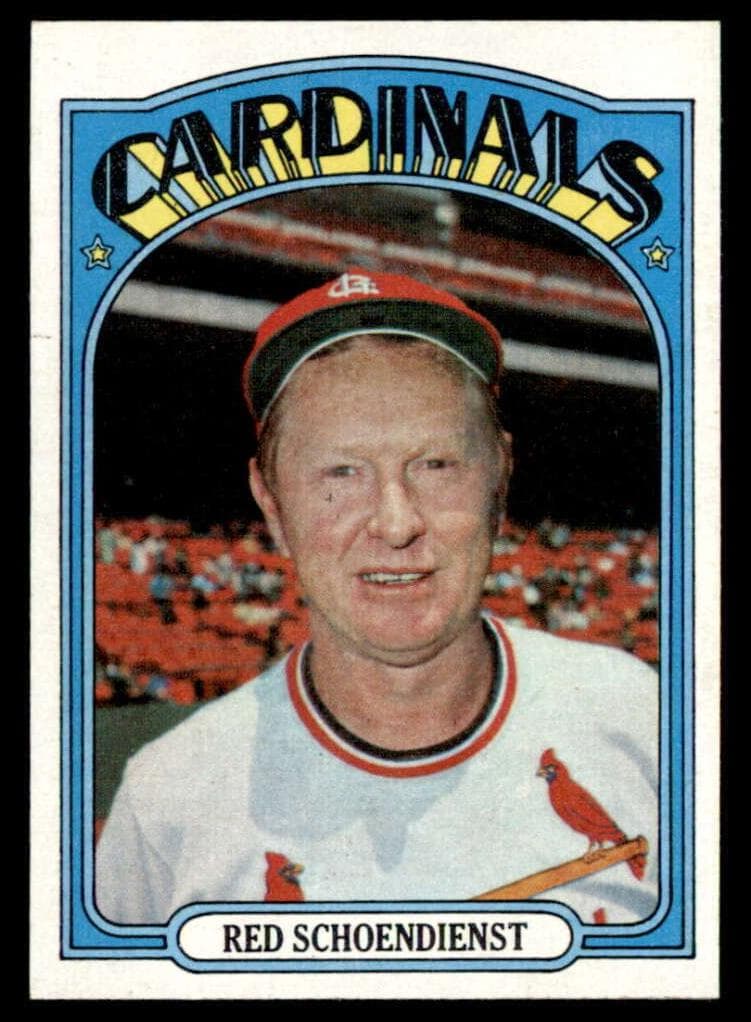Red Schoendienst 1972 topps Topps