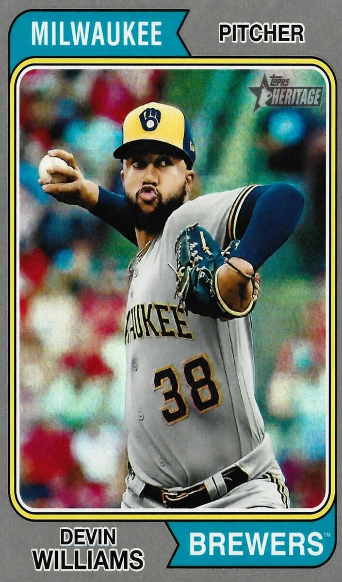 Devin Williams 2023 topps Topps Heritage