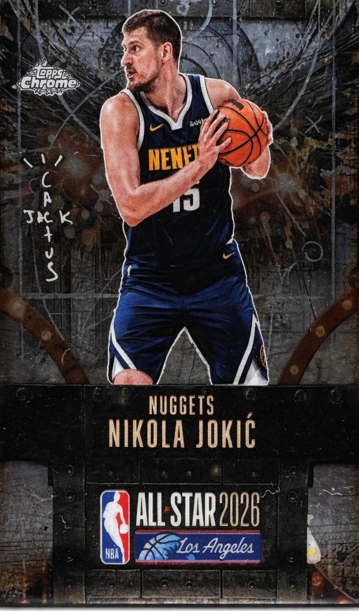 Nikola Jokić 2025 topps Topps Chrome Cactus Jack X NBA All-Star Game