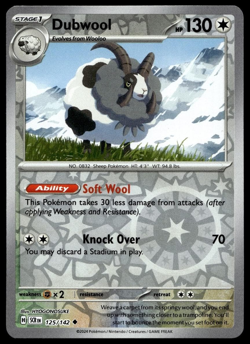 Dubwool trading card
