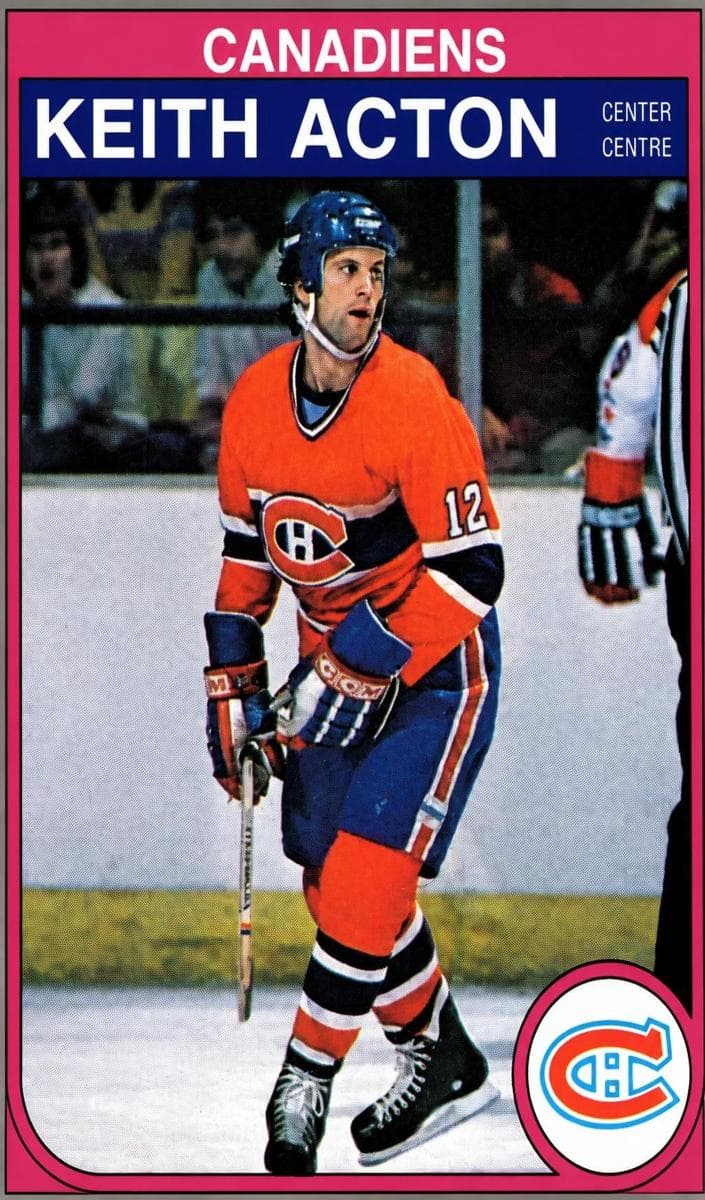 Keith Acton 1982 topps O-Pee-Chee