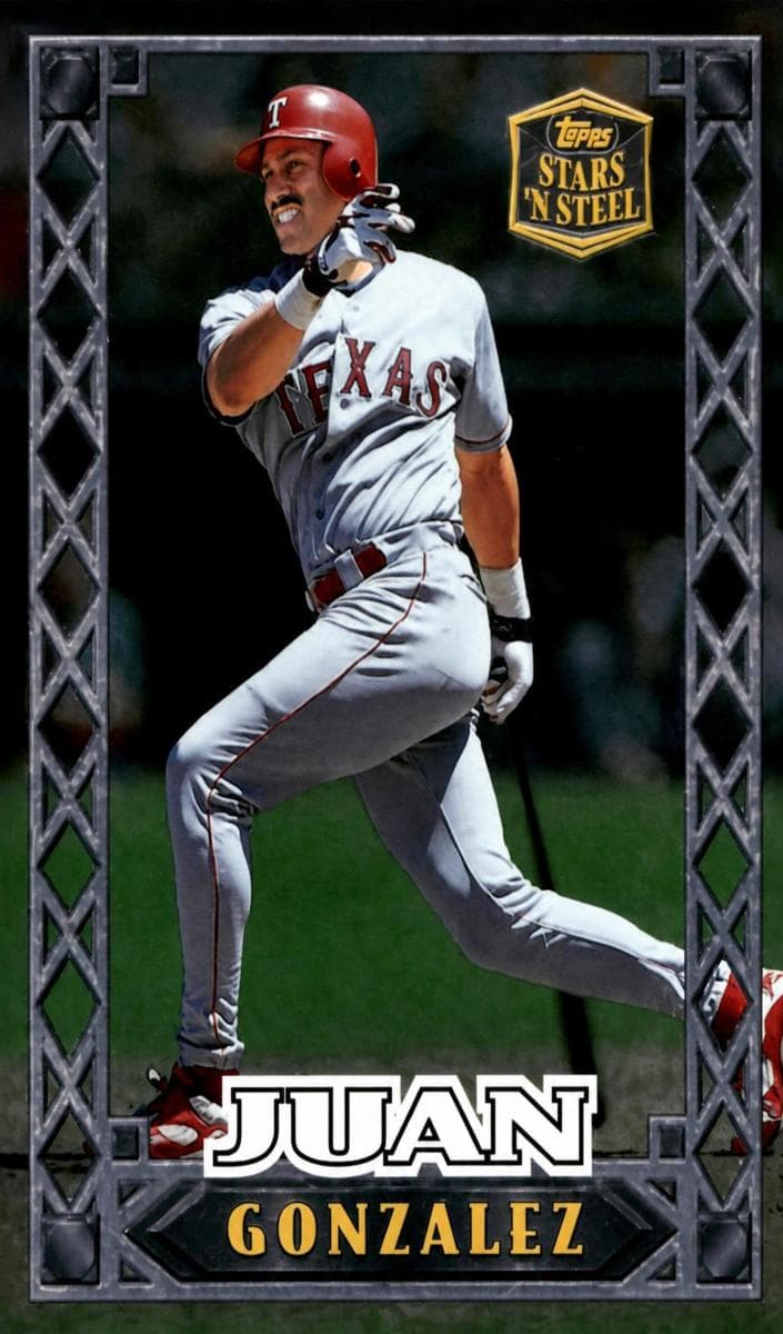 Juan Gonzalez 1999 topps Topps Stars 'N Steel