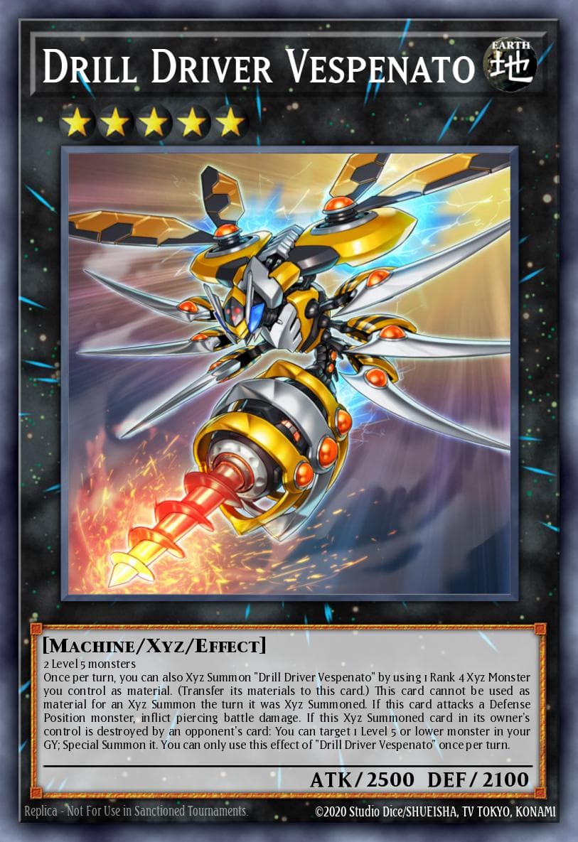Drill Driver Vespenato 2021 Yu-Gi-Oh! 2021 Tin of Ancient Battles Mega Pack