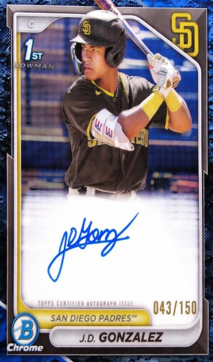 J.D. Gonzalez trading card