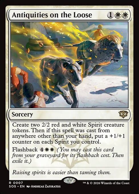Antiquities on the Loose 2026 Magic: The Gathering Secrets of Strixhaven Extended Art