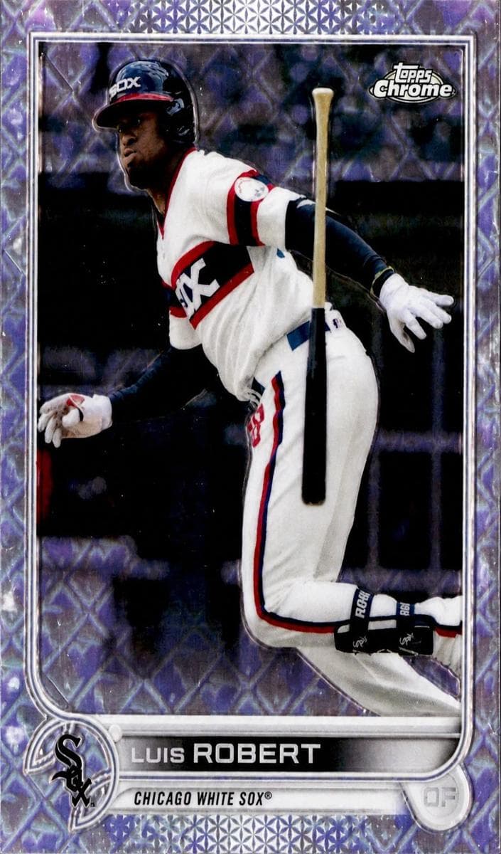 Luis Robert 2022 topps Topps Chrome Logofractor Edition