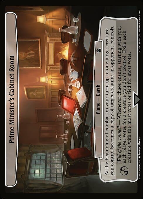 Prime Minister's Cabinet Room 2023 Magic: The Gathering Doctor Who