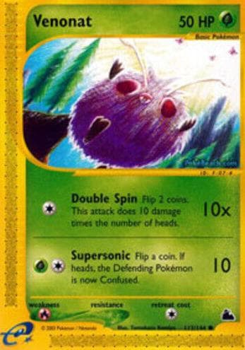 Venonat trading card